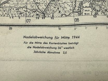 WWII German map of Ruhlsdorf (Teltow-Berlin) 1944