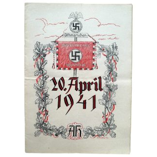 Original WWII German 'Deutschland Erwache Dithmarschen' magazine for Adolf Hitler's birthday militaria