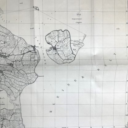 Original WWII German map of Aarø in Denmark