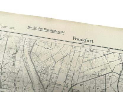 Original WWII German map of Frankfurt (Oder)