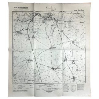 Original WWII German map of Jüterbog - Militaria - Zweiter Weltkrieg - World War II - Battle of Berlin