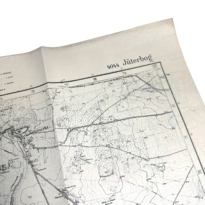 Original WWII German map of Jüterbog