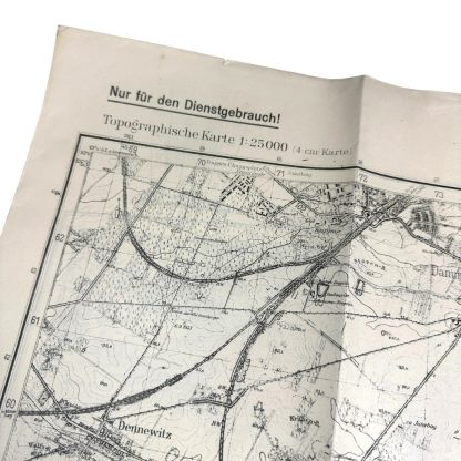 Original WWII German map of Jüterbog - Militaria -