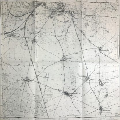 Original WWII German map of Jüterbog