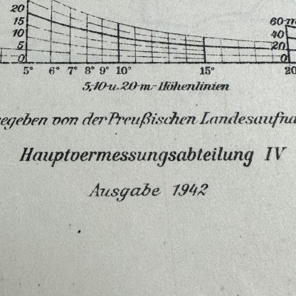 Original WWII German map of Jüterbog