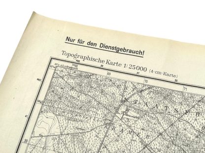 Original WWII German map of Marwitz