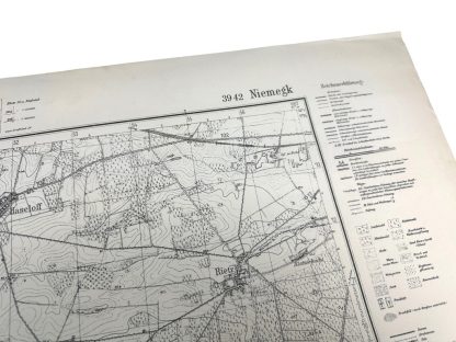 Original WWII German map of Niemegk