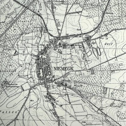 Original WWII German map of Niemegk