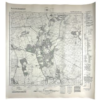 Original WWII German map of Oranienburg and Sachsenhausen - Militaria - Concentration camp - Konzentrationslager - KZ - Karte - World War II