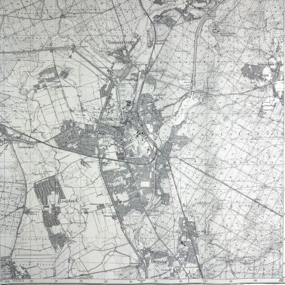 Original WWII German map of Oranienburg and Sachsenhausen