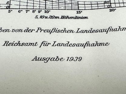 Original WWII German map of Oranienburg and Sachsenhausen in 1939