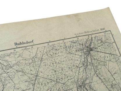 Original WWII German map of Ruhlsdorf (Teltow-Berlin)