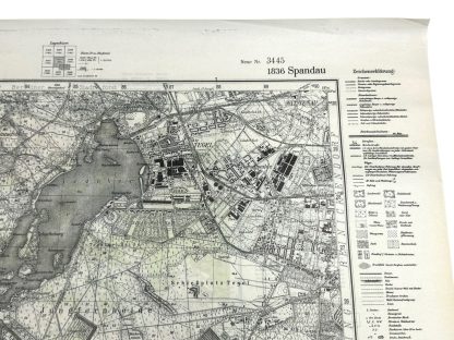 Original WWII German map of Spandau