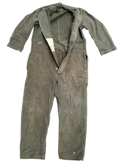 Original WWII German mechanic/tank crew coverall militaria uniform panzer