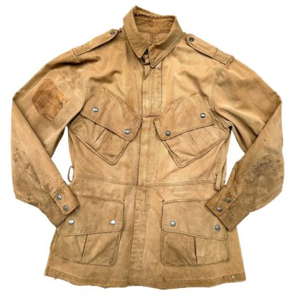 Original WWII US Airborne M42 jump smock paratrooper combat uniform from World War Two. Militaria Jacket