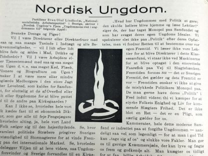 Original WWII Danish DNSAP Maaneds-Breve magazine Militaria Nordisk Ungdom