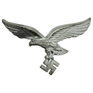 Original WWII German Luftwaffe tropical pith helmet eagle Luftwaffe-emblemet