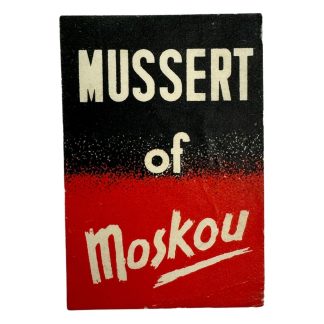 Original WWII Dutch NSB closing seal 'Mussert of Moskou'