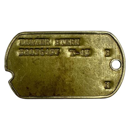 Original WWII US dog tag of a Jewish soldier - Militaria