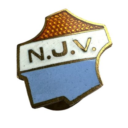 Original WWII Dutch Nationaal Jongeren Verbond enameled pin