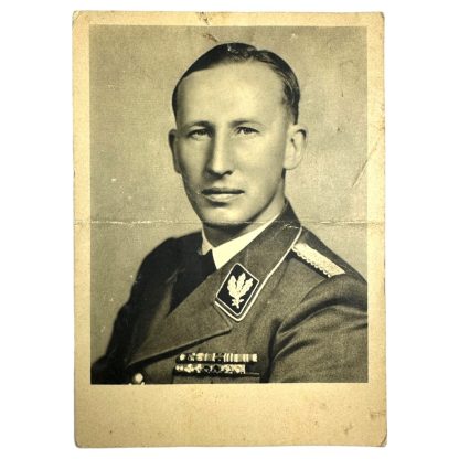 Original WWII German SS postcard Reinhard Heydrich - Militaria