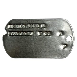 Original WWII US dog tag