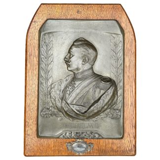 Original WWI German Kaiser Wilhelm II plaque honorary prize - Militaria - Ludwigshafener Ruderverein plakette 1914-1918