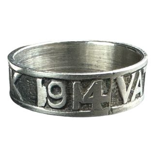 Original WWI German 'Vaterlands dank' 1914 ring