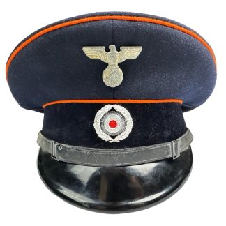 Original WWII German Reichspost visor cap - Militaria - Schirmmütze - Postal service third reich