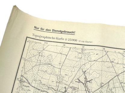 Original WWII German map of Klepzig near Berlin