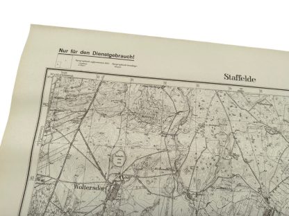 Original WWII German map of Staffelde near Berlin - Militaria