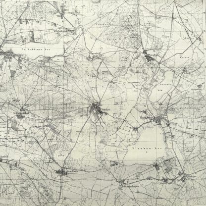 Original WWII German map of Wildenbruch near Berlin 1945