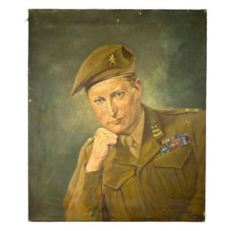 Original WWII Belgian painting of the Brigade Piron commander, Jean-Baptiste Piron