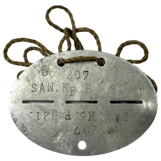 Original WWII German Erkennungsmarke Sanitäts-Kompanie B 1/21 - Militaria