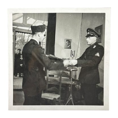 Original WWII Dutch NSB photo of Ernst Voorhoeve and Cornelis van Geelkerken