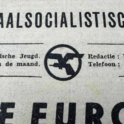 Original WWII Flemish NSJV newspaper