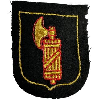 Italian Waffen-SS volunteer shield - Scudo di un volontario italiano delle Waffen-SS - Militaria - Cloth insignia - Fasces