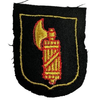 Italian Waffen-SS volunteer shield - Scudo di un volontario italiano delle Waffen-SS - Militaria - cloth insignia emblem - emblema dell'insegna di stoffa