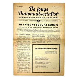 Original WWII Flemish NSJV newspaper