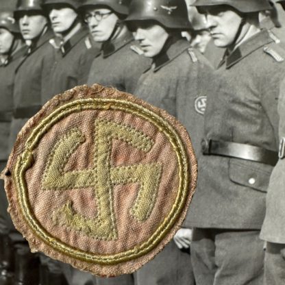 Original WWII Walloon AGRA sleeve insignia Amis du Grand Reich Allemand