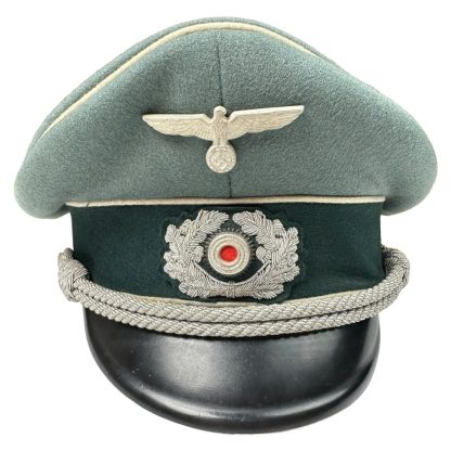 Original WWII German WH (Heer) officers visor cap Wehrmacht infanterie infantry schirmmütze militaria