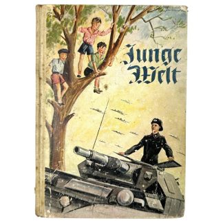 Original WWII German children's book 'Junge Welt' militaria