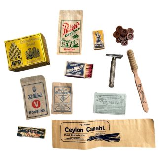 Original WWII German personal effects of the German soldier set