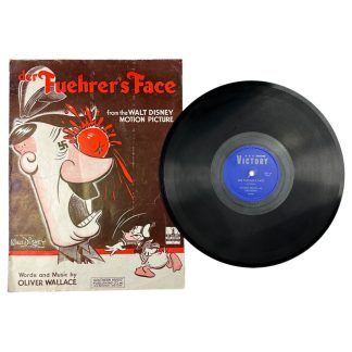 Original WWII US anti-Hitler Walt Disney 'Der Fuehrer's Face' set