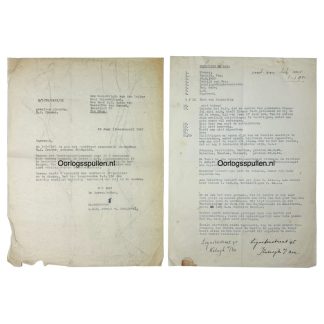 Original WWII Dutch Waffen-SS volunteer documents regarding a KIA volunteer from Katwijk aan Zee