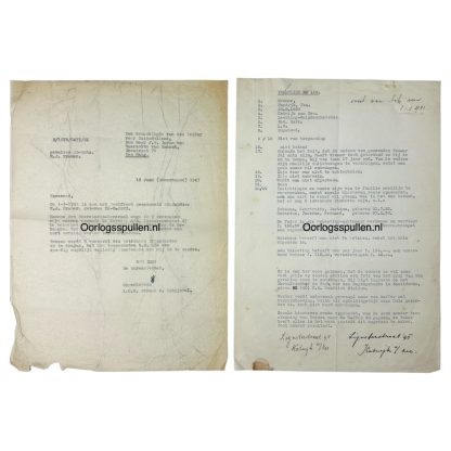 Original WWII Dutch Waffen-SS volunteer documents regarding a KIA volunteer from Katwijk aan Zee