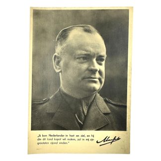 Original WWII Dutch NSB Anton Mussert postcard