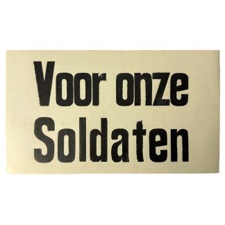 Original WWII Dutch Frontzorg package labels for the packages of Waffen-SS volunteers