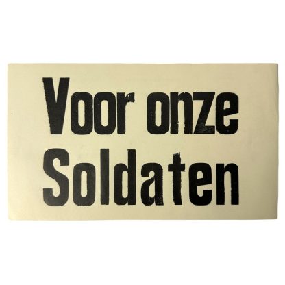 Original WWII Dutch Frontzorg package labels for the packages of Waffen-SS volunteers