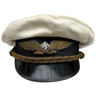 Original WWII German Luftwaffe Zivil-Flugzeugführer visor cap - Militaria - Schirmmütze